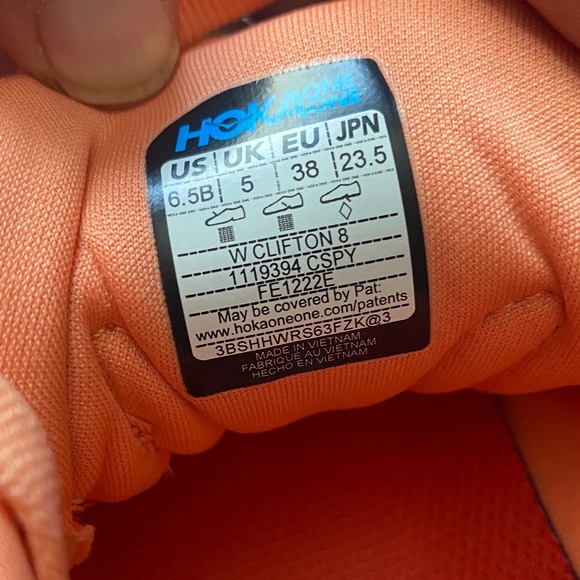 Hoka Women's Peach Athletic Shoes - Picture 3 of 4